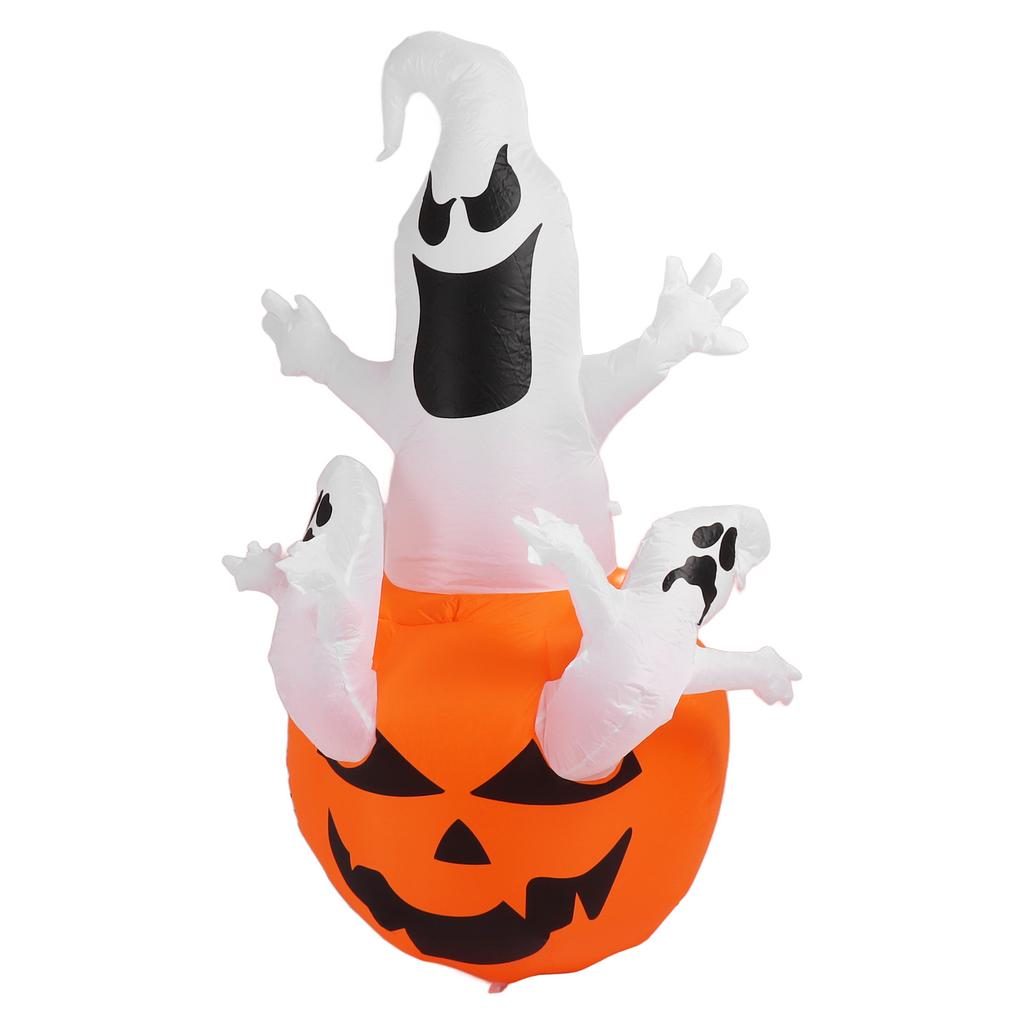 Надувной Хэллоуин Три белых призрака со светодиодной подсветкой 6 футов Хэллоуин надувной тыквенный привидение двор