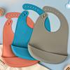 3pcs Waterproof Baby Bibs Baby Stuff Cute Kids Cartoon Bib Girl Boy Adjustable Soft Silicone Bib Baby Feeding Stuff