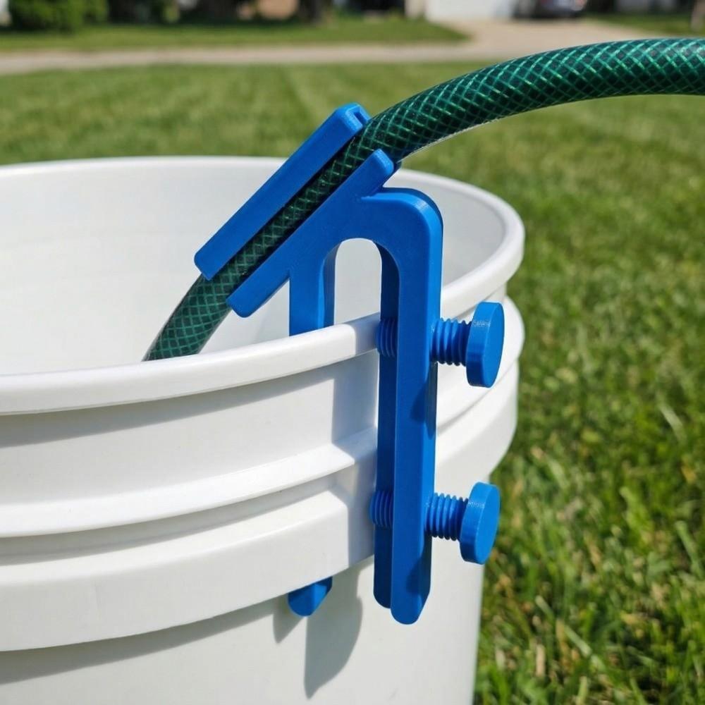 Adjustable Water Hose Holder Portable Hose Clip Holder Bucket Hose Holder Bucket Edge