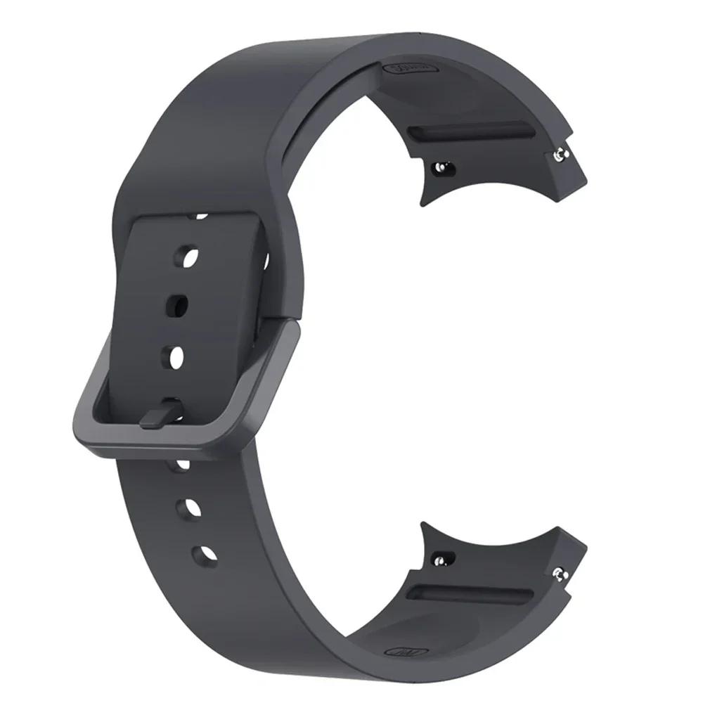 Классический силиконовый кожаный ремешок для Samsung Galaxy Watch 7 5 Pro 40 мм 44 мм сменный ремешок Watch6 4 Classic 47 43 мм 46 мм браслет Correa