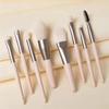 Makeup Brush Set 8-Piece Mini Travel Soft Makeup Brush Set Portable Eyeshadow Brush Foundation Eyelashes Concealer Blush