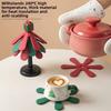 Non-slip Heat Resistant Trivet Suction Cup Base Christmas Tree Trivet  Table Setting