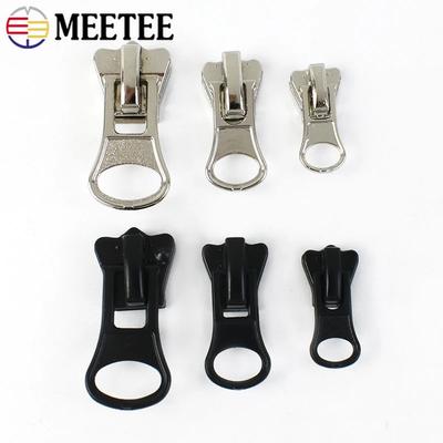 5-50 шт. Meetee 3#5#8# Слайдер для молнии для смоляных молний, сумка, одежда, пуллер для молнии, головка, набор для ремонта молнии, замена, швейные аксессуары
