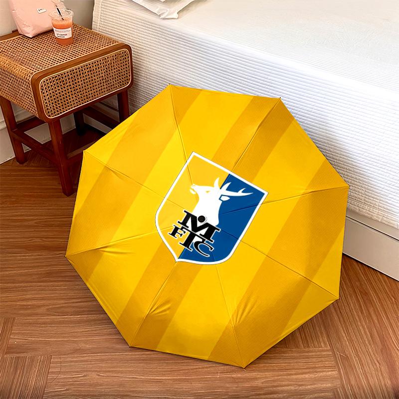 Mansfield Townpattern, automatic folding umbrella, portable and foldable design, 8 ribs, a Christmas or birthday gift.