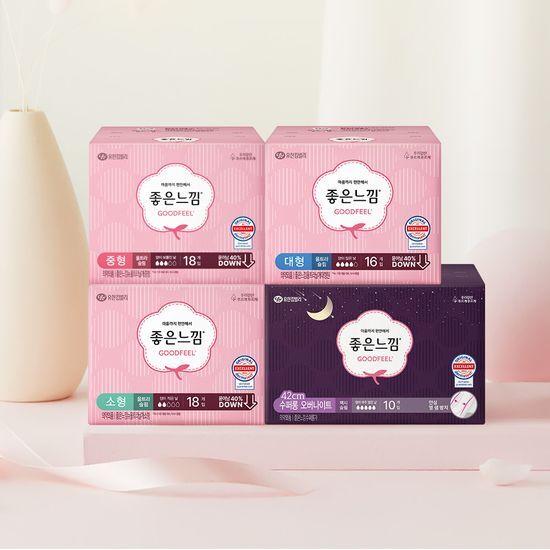 Good Feeling Original Ultra Wing Sanitary Napkin 5 Types, Choose 1 (small / Medium / Large / Super Long)