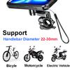 Waterproof Bike Phone Mount Cell Phone Holder For Motorcycle - Bike Handlebars 360 Adjustable Universal Motorcycle Phone Mount