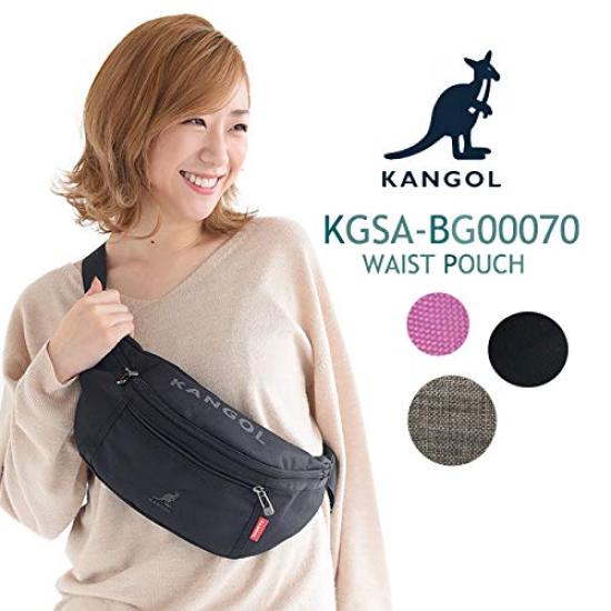 Поясная сумка поясная сумка кроссбоди унисекс [Kangol] (ЧЕРНЫЙ×ЧЕРНЫЙ)