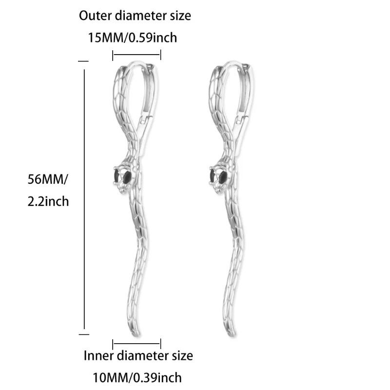 Серьги-каффы в виде змеи, кольцо на хрящ уха в виде змеи, новые модные серьги нишевого дизайна в стиле ретро, серьги премиум-класса, женские