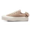 Converse Chuck Taylor All Star Lift Low Bow Женские кроссовки коричневые Nutty-Granola Egret A10246C