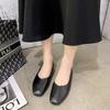 Женская мода удобные мягкие кожаные туфли без застежек на плоской подошве женская повседневная однотонная обувь женская ретро-туфля