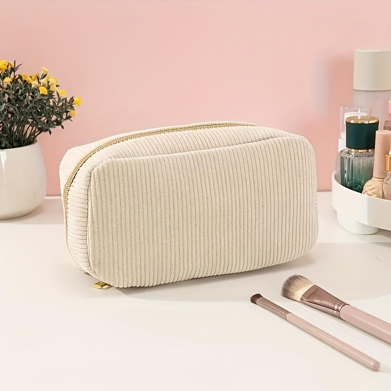 Corduroy Pencil Case Large Capacity Pencil Cases Stationery Solid Color Kawaii School Supplies Pencil Pouch
