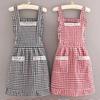 New Cotton Kitchen Apron Wear-resistant Breathable Cooking Smock Korean Style Chef Apron for Women Girl