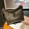 Genuine Leather Women's Bag Lazy Layer Plant Tanned Cow Pitot Bag Large Capacity Single Shoulder Simple All-in-one Crossbody Bag