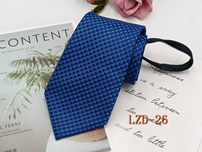 Мужской деловой галстук с ленивой молнией 8 см, легко завязывается, полосатый черный галстук без узлов