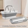 Portable Foldable Mop Bucket Multifunction Car Wash Basin Camping Fishing Cleaning Household Item Collapsible Washing Bucket