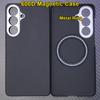 Carbon fiber aramid magnetic case for samsung galaxy s26+ Kevlar fabric s26plus thin hard Lightweight Cover magnetic balck  red
