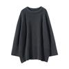 Autumn and Winter New Loose Large Size Knitted Sweater Women's Casual Lazy Style Bottomed Pullover Sweater