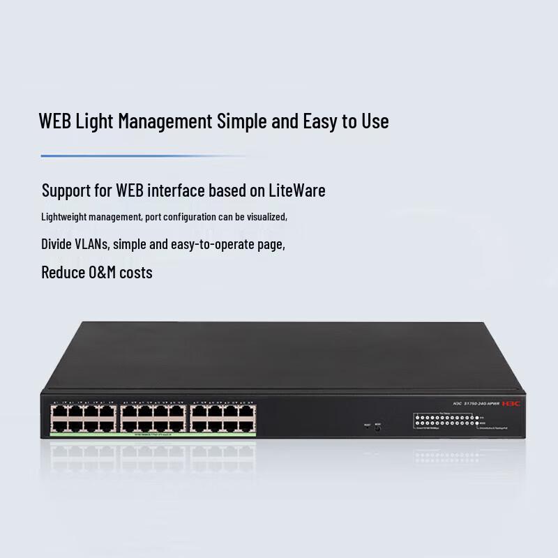 H3C 24-Port Gigabit PoE Switch