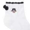GOLDEN BEAR (WOMEN) Shirring Pompom Socks_G6LAX25122BKX
