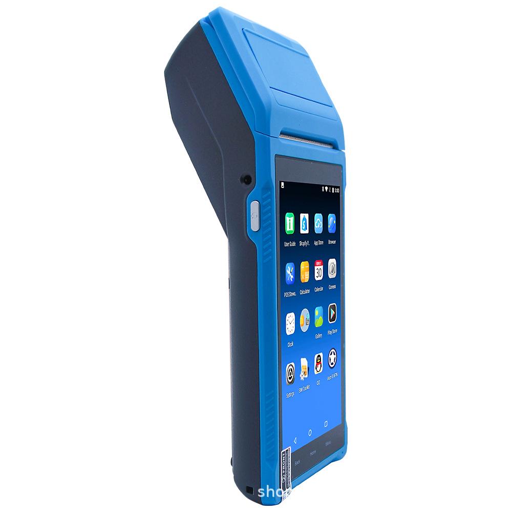 Smart Handheld PDA with 58mm Thermal Bluetooth Printer, SIM Card, WiFi, GPS Support
