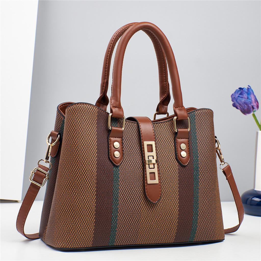 Stylish Large Size Color Block Tote Bag For Women Ideal For Occasions Casual