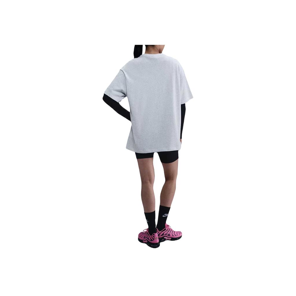 Nike Спортивная одежда Удобная Модная Универсальная Повседневная Футболка с коротким рукавом Стандартного кроя Женские топы Белый Фиолетовый IB7565-051