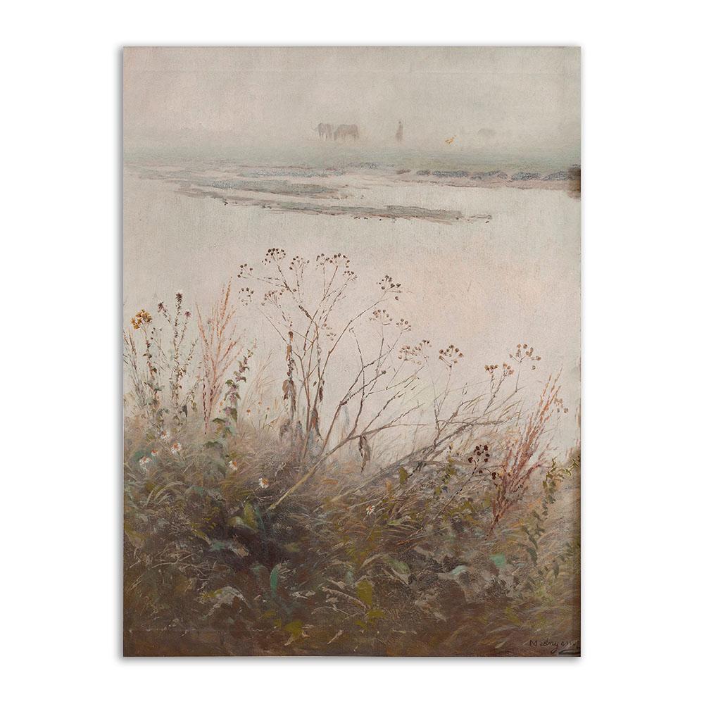 Винтажный настенный художественный набор с принтом, галерея, холст, картина, ретро-плакат и принты, классический масляный пейзаж, украшение для гостиной, дома