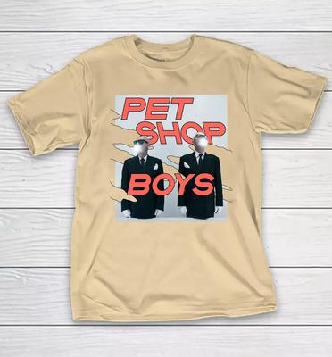 НОВЫЙ Футболка с принтом группы Pet Shop Boys, Тур, Концерт 2025, Желтая, Все Размеры, AR1309, Унисекс