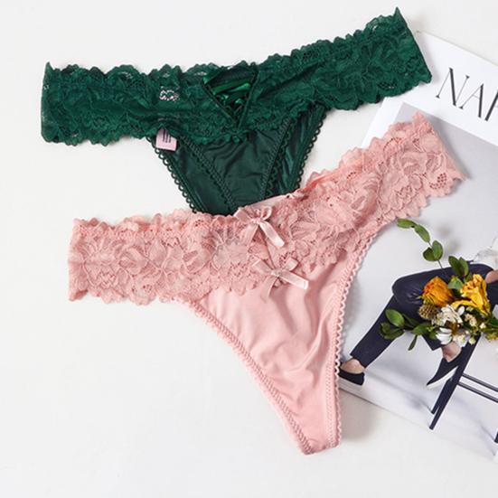 Trendy G-string Panties Ice Silk See Through Soft