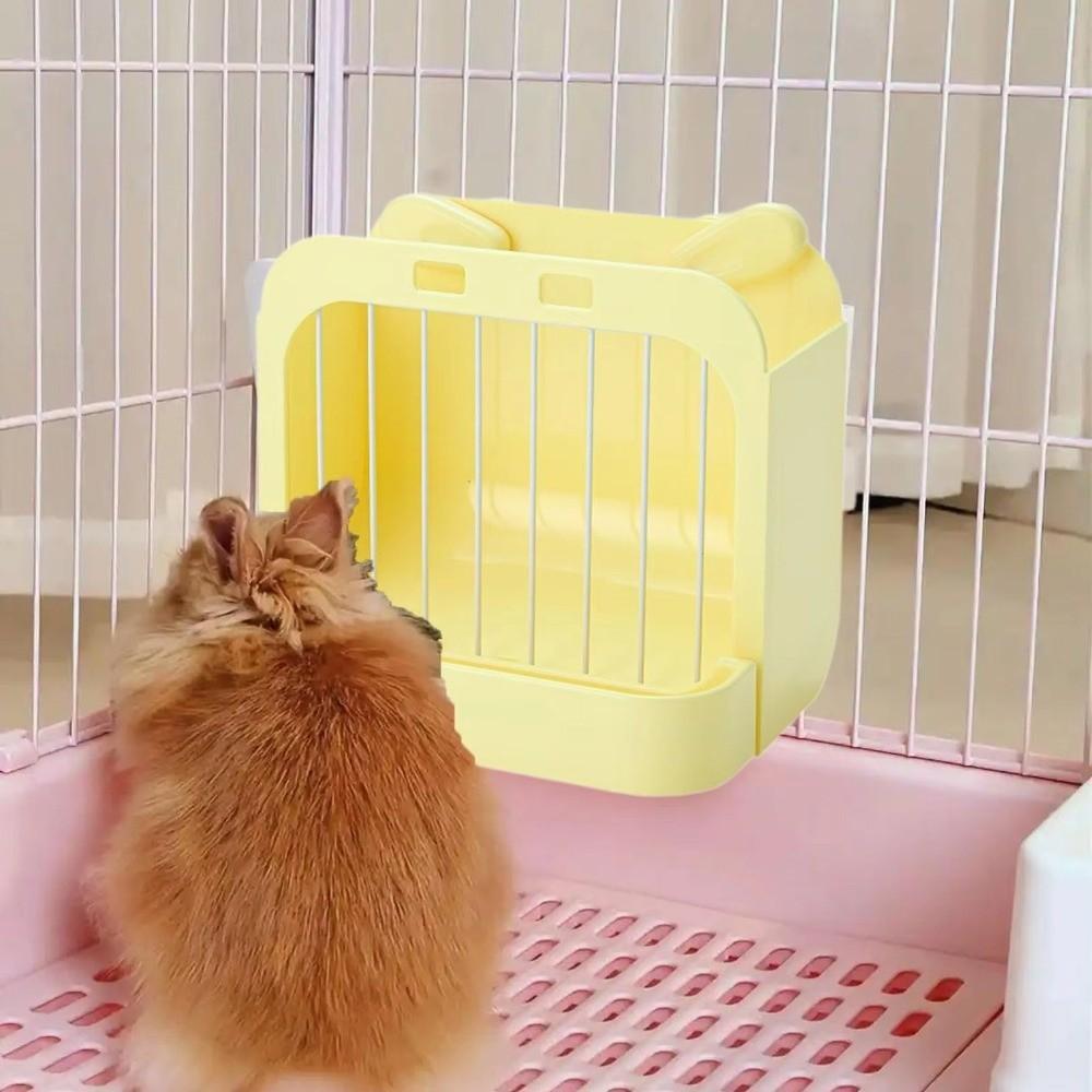 Wall Hanging Rabbit Hay Rack Chew Proof Pet Food Dispenser Practical Grass Rack Indoor Rabbit Cage