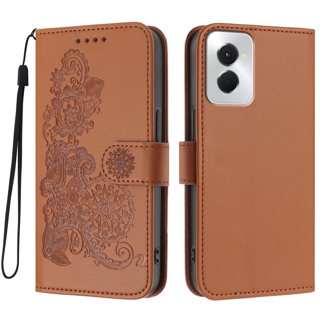 For Motorola Moto G Power (2024) Phone Cases Mandala Flower Leather Wallet Mobile Cover with Strap