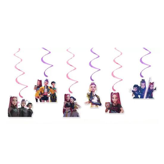 Набор для украшения на день рождения K-POP Witch Squad Тематический баннер, воздушные шары и таблички для празднования в музыкально-танцевальной тематике, фан-встреч, украшения класса