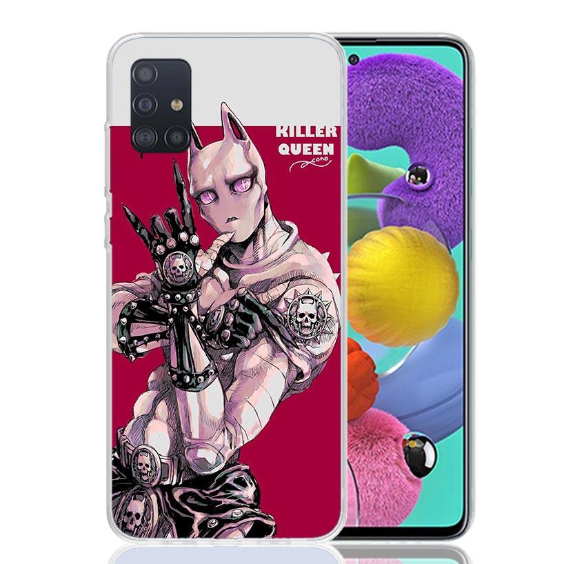 Чехол для телефона JoJo Adventure Killer Queen для Samsung Galaxy A52 A32 A22 A12 A02S A50S A30S A51 A31 AA71 Note 20 Ultra 10 S10 Plus