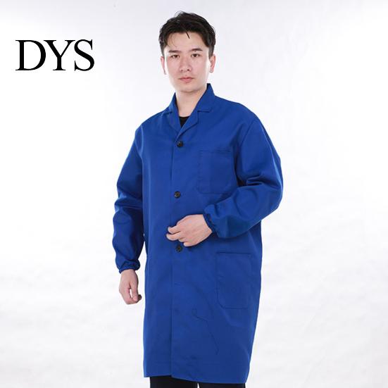 Mid-length Outwear Women Men Work Coat Lapel Long Sleeve Elastic Cuffs Solid Buttoned Jacket Washable with Pocket Single Breasted Three-dimensional