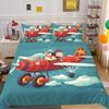 3D Microfiber Fabric Christmas Bedding Set Santa Claus Quilt Cover Pillowcase 2 or 3 EU220 * 240 Full-size Quick Drying Easy Cleaning Home Decoration