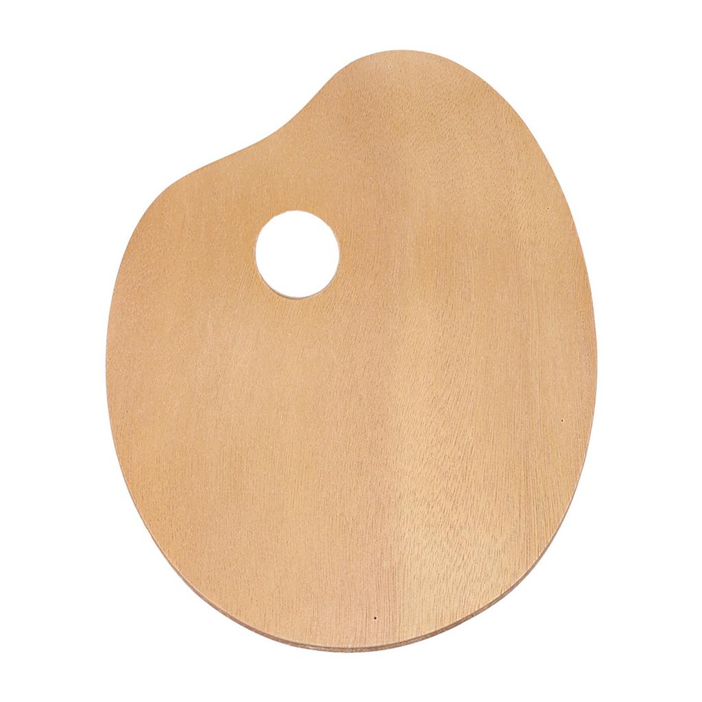 Винтажная овальная деревянная палитра художника, поднос для масляных и акриловых красок, деревянный инструмент для рисования