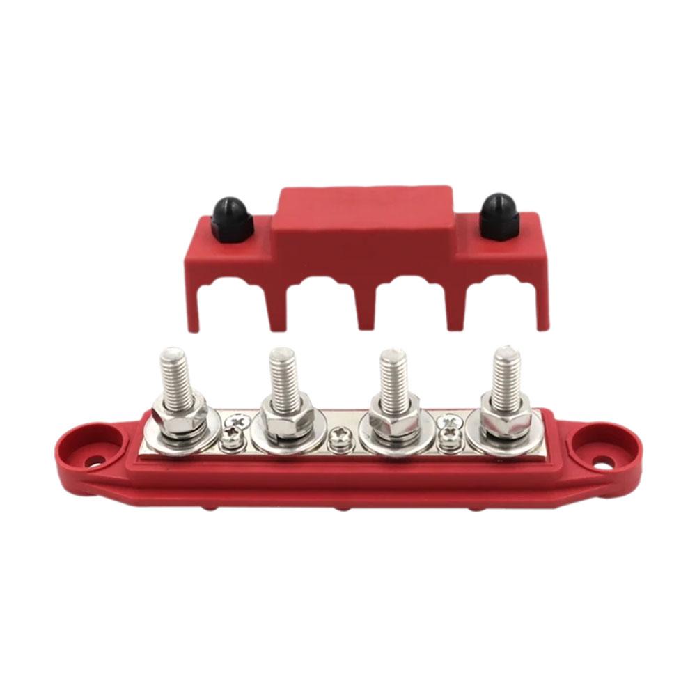 250A Положительный Отрицательный M8 M10 Шинопровод Клемма Блок Распределения Питания Аккумулятора С Крышкой для Лодки Автодома Грузовика Кемпера A8K4