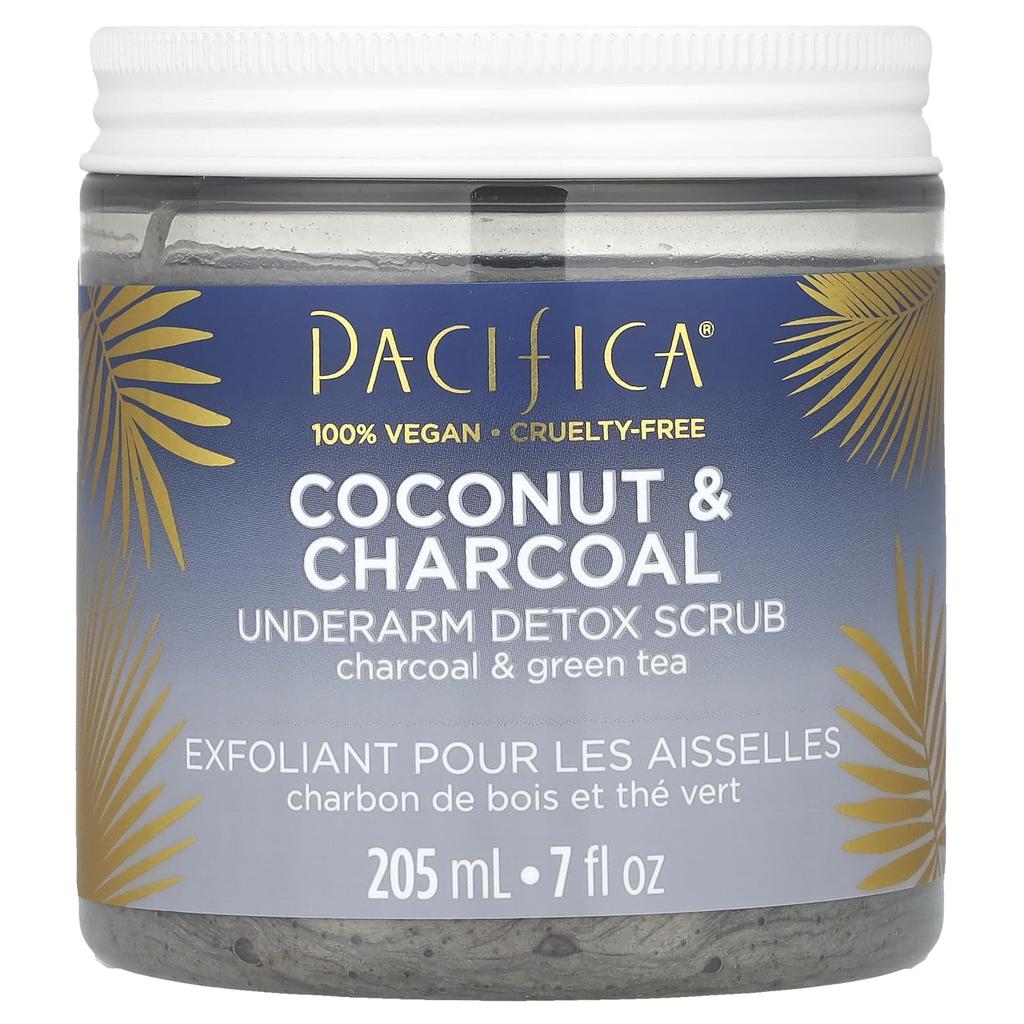 Pacifica Coconut & Charcoal, Underarm Detox Scrub, 7 Oz (205 Ml)