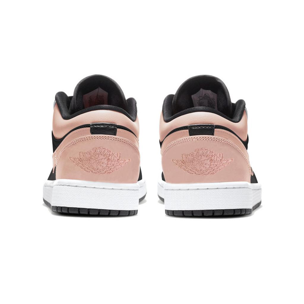 Jordan Air Jordan 1 Нескользящие Устойчивые к истиранию Низкие Скейтбордические кроссовки Унисекс Черный 553558-132(Команда963-)