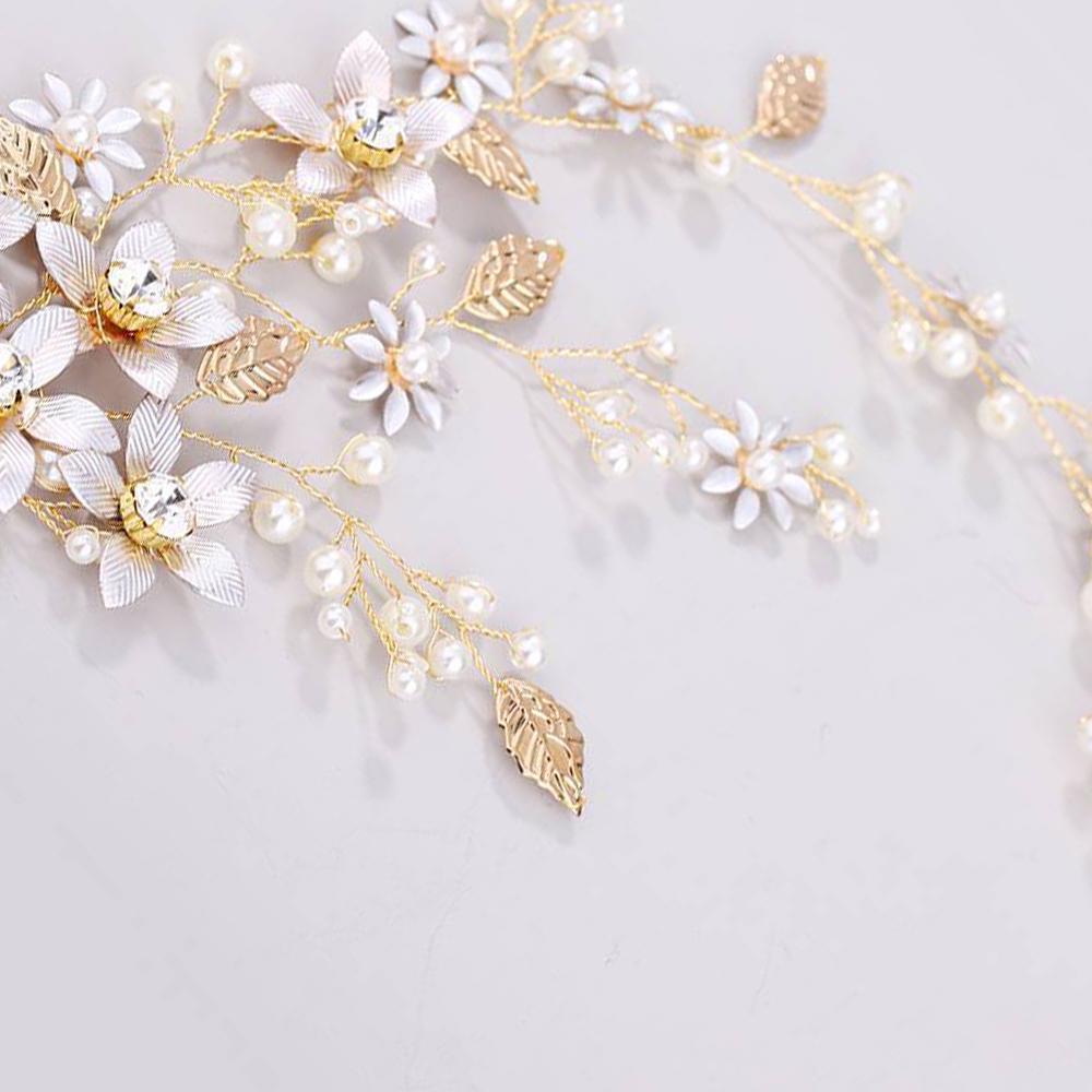 Повязка на голову с кристаллами Halo Hairband Leaf Crown Bride Ободки Свадебные аксессуары для волос
