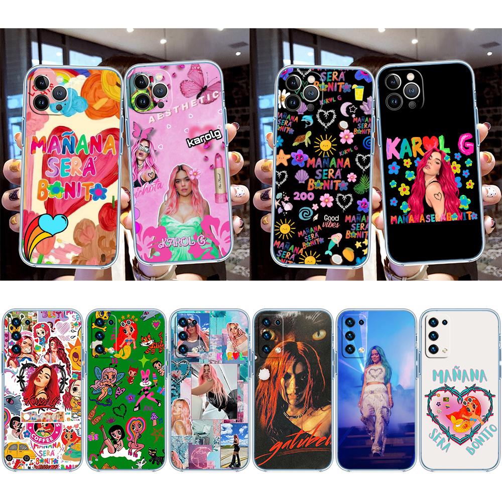 RE43 Karol G Transparent Phone Case for Samsung Galaxy A04 A04S A14 A23 A34 A54 M23 M33 M52 M53