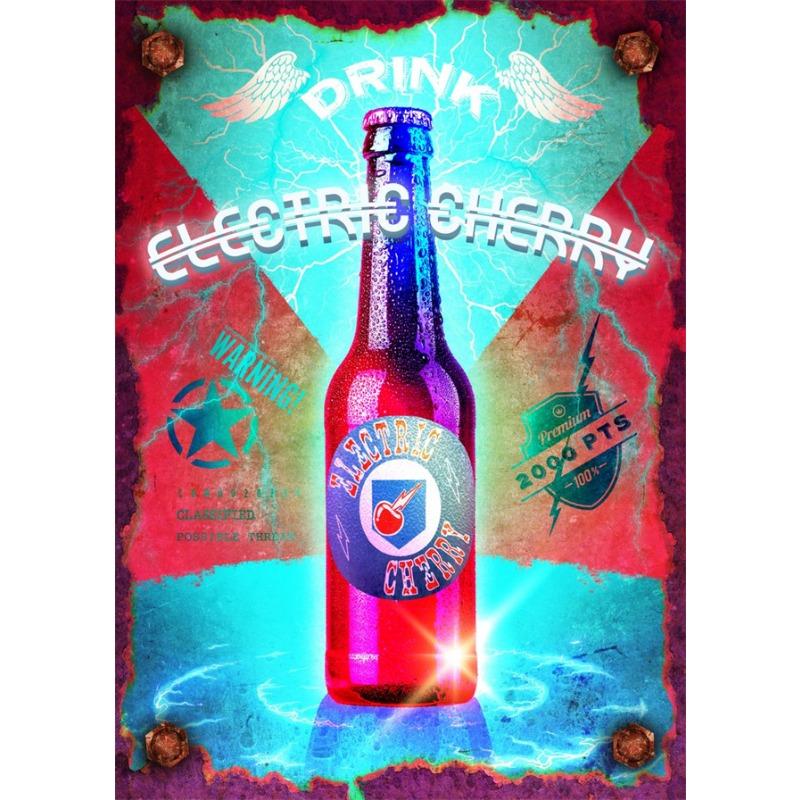 Красочные постеры и принты Perk-a-Cola Настенные картины Изображения Бутылка напитка Поп-арт Холст Живопись Современный Ретро Бар Клуб Домашний Декор