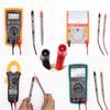 1 Pair Digital Multimeter Probe Soft-silicone-wire Needle-tip Universal Test Leads with Alligator Clip for LED Tester