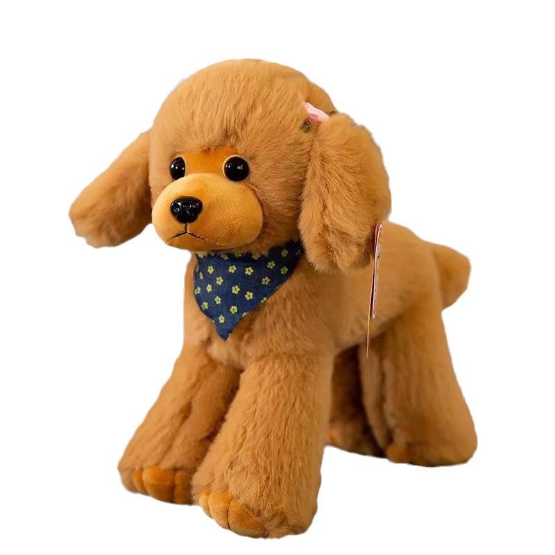 Cute Simulated Teddy Dog Poodle, Teddy Dog Plush Toy Puppy, Long-haired Doll, Rag Doll, Children's Doll