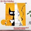 2D flat Photography Backdrop Tapestry Black Cat Coffee 100% Polyester Holiday Decorations Use for The perfect choice for