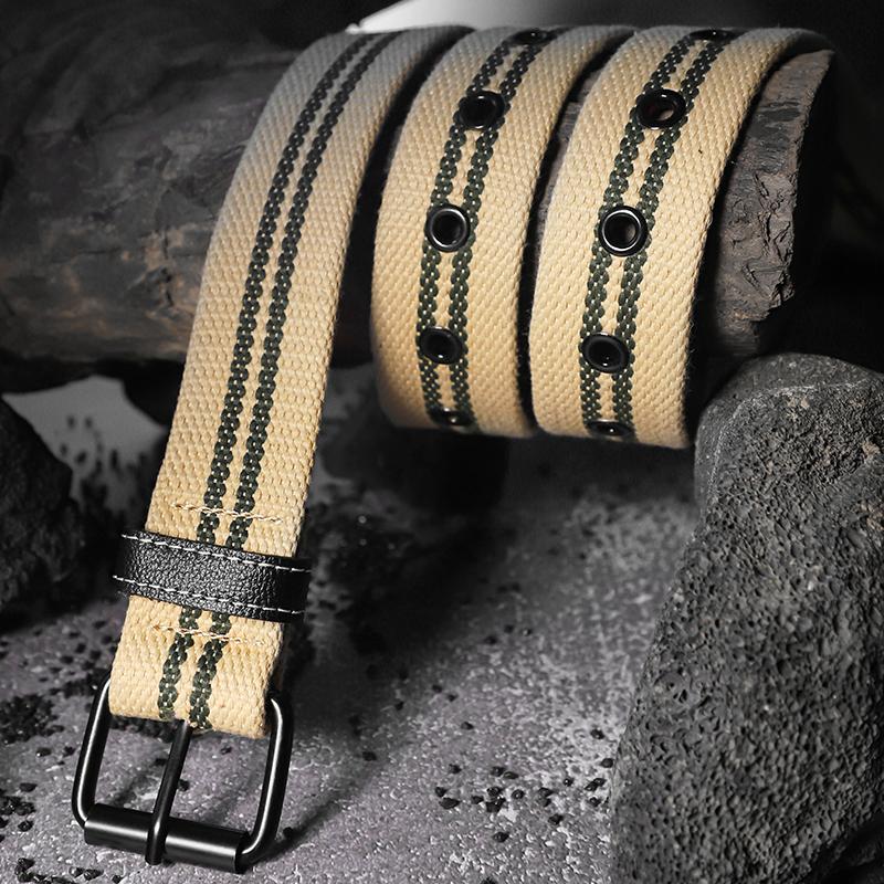 Extended Canvas Belt Suitable for Men's and Women's Casual Workwear Vintage Belts and Jeans Belts