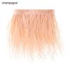 Wedding Dress Feathers Ribbon Ostrich Feathers Trim Plumes Ribbon Selvage 8-10 CM Wide 1 Meter Long