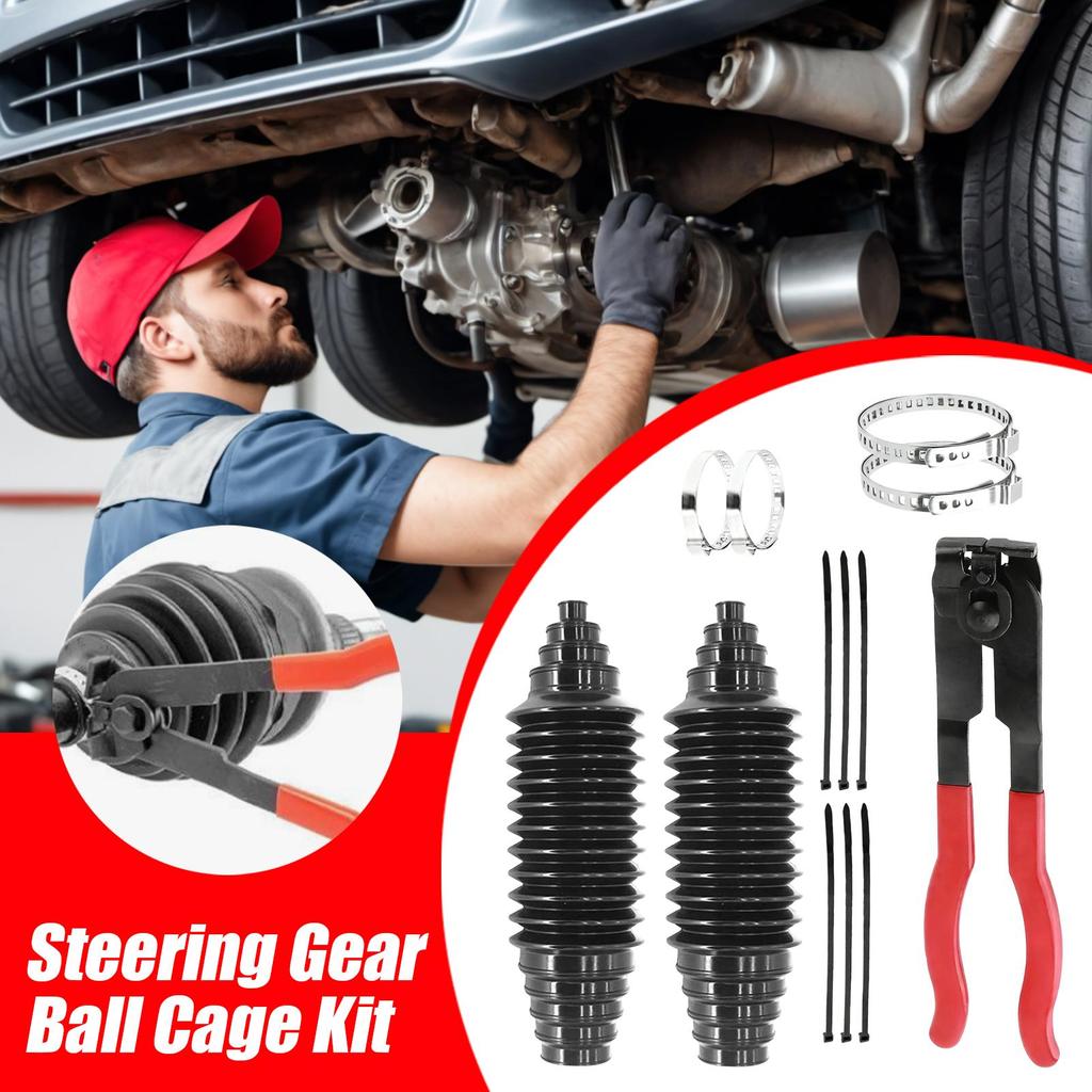 Пыльники рулевой рейки и рулевых тяг 2 шт. Пылезащитные Универсальные Автозапчасти Пыльник рулевой рейки Для внедорожника Автодома Транспортного средства Зимний холод