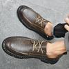 Fashion 2025 Men's Lace-up Oxford Shoe Outdoor Jogging Shoes Office Men's Dress Shoes Italian Business Genuine Leather Casual Shoes