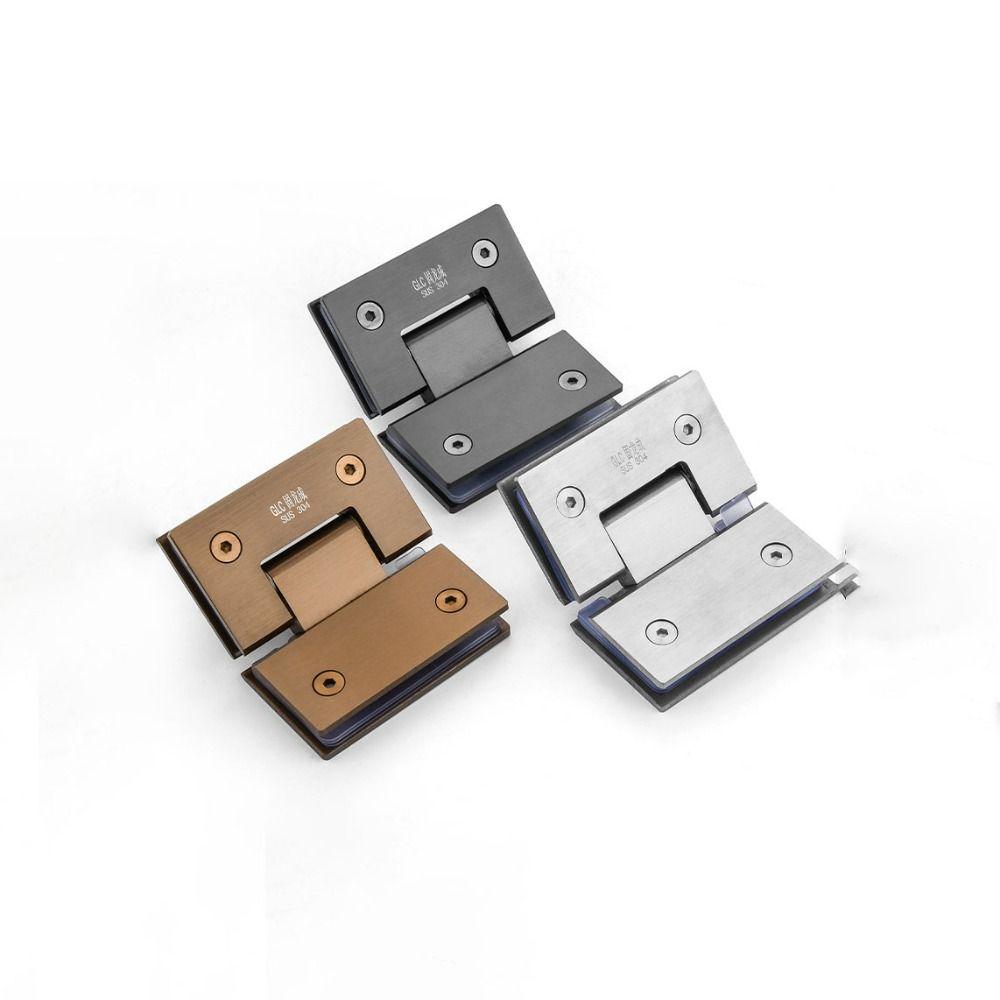 Silver/black/golden Bathroom Door Hinges 90°/135°/180° Door Hardware Bathroom